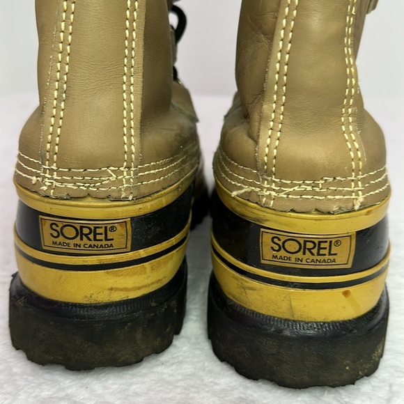SOREL Men’s Caribou Fleece-trimmed Nubuck and Rubber Snow Boots 11 - Picture 6 of 15